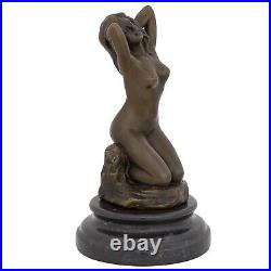 Statue femme érotisme art de bronze sculpture figurine 21cm