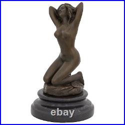 Statue femme érotisme art de bronze sculpture figurine 21cm