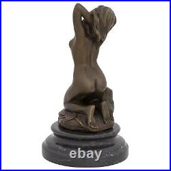 Statue femme érotisme art de bronze sculpture figurine 21cm