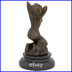 Statue femme érotisme art de bronze sculpture figurine 21cm