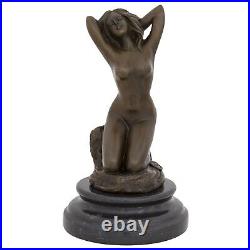 Statue femme érotisme art de bronze sculpture figurine 21cm