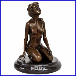 Statue femme érotisme art de bronze sculpture figurine 22cm