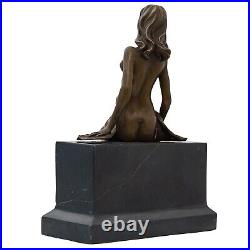 Statue femme érotisme art de bronze sculpture figurine 27cm