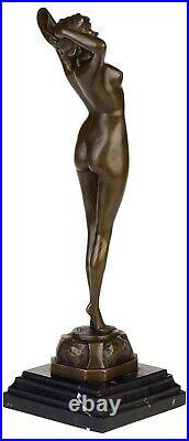 Statue femme érotisme art de bronze sculpture figurine 42cm