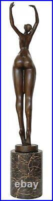 Statue femme érotisme art de bronze sculpture figurine 48cm