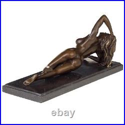 Statue femme érotisme nu art de bronze sculpture figurine 30cm