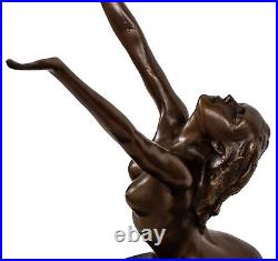 Statue femme l'érotisme l'art de bronze sculpture figurine 25cm