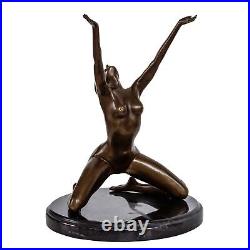 Statue femme l'érotisme l'art de bronze sculpture figurine 25cm