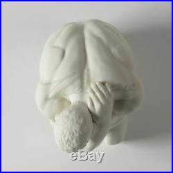 Statue homme nu erotique / Modern Art Sculpture handmade white ceramic Nude fac