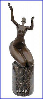 Statue l'érotisme l'art de bronze sculpture figurine 32cm
