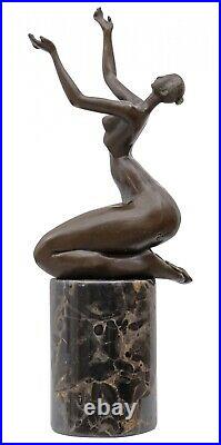 Statue l'érotisme l'art de bronze sculpture figurine 32cm