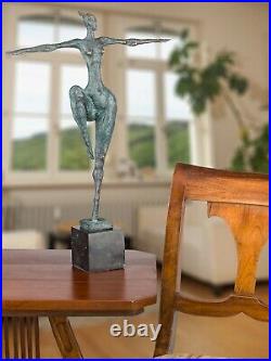 Statue l'érotisme l'art de bronze sculpture figurine 52cm