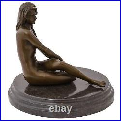Statue l'érotisme l'art femme de bronze sculpture figurine 19cm