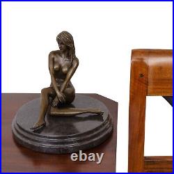 Statue l'érotisme l'art femme de bronze sculpture figurine 19cm