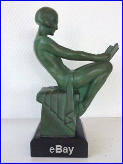 Statue sculpture Max Le Verrier art déco