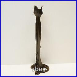 Statue sculpture bougeoir Style Art Deco Style Art Nouveau Bronze massif Signe