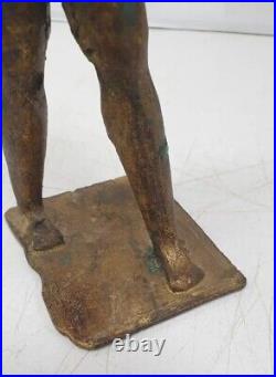 Statue sculpture bronze signé mamadou dlg Dermé Morou Burkina Faso art africain