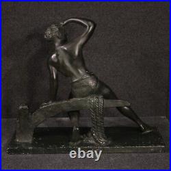 Statue sculpture en plâtre meuble homme oeuvre d'art collection des années 40