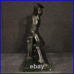 Statue sculpture en plâtre meuble homme oeuvre d'art collection des années 40