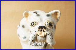 Statue sculpture porcelaine chien Dog art contemporain signé Nahmias