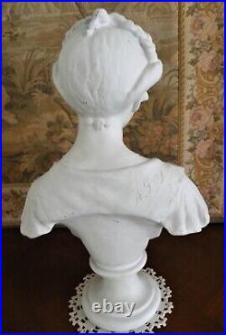 Superbe statue BUSTE FEMME BISCUIT signé A. GORY, SEVRES, Art Nouveau XIX éme