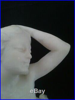 Télémaco CIPRIANI, magnifique buste art Nouveau en taille directe. ITALIE
