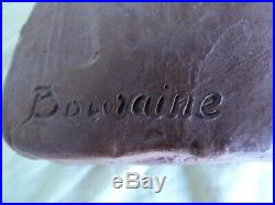 Terre Cuite Art Nouveau Signee Bouraine