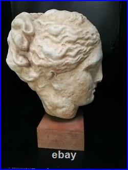 Tête Dieu Grec Art Grec Sculpture Dieu Plâtre Statue Mythologie