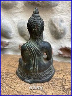 Très Beau Bouddha Bronze ancien statue Bouddha Shakyamuni Amitabha Sculpture Art