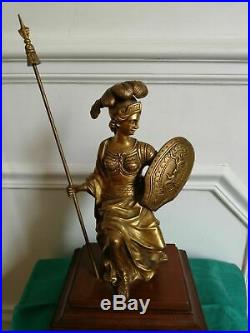 Trés belle statue Athena Bronze doré. Art du début XX°