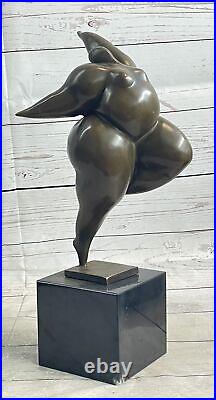 Vintage Abstrait Art Moderne Fonte Bronze Statue Sculpture Fonte Figurine Cadeau