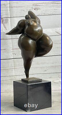 Vintage Abstrait Art Moderne Fonte Bronze Statue Sculpture Fonte Figurine Cadeau