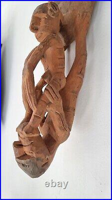Wooden statue oceanic art Australia Sculpture bois Australie